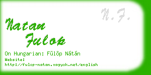 natan fulop business card